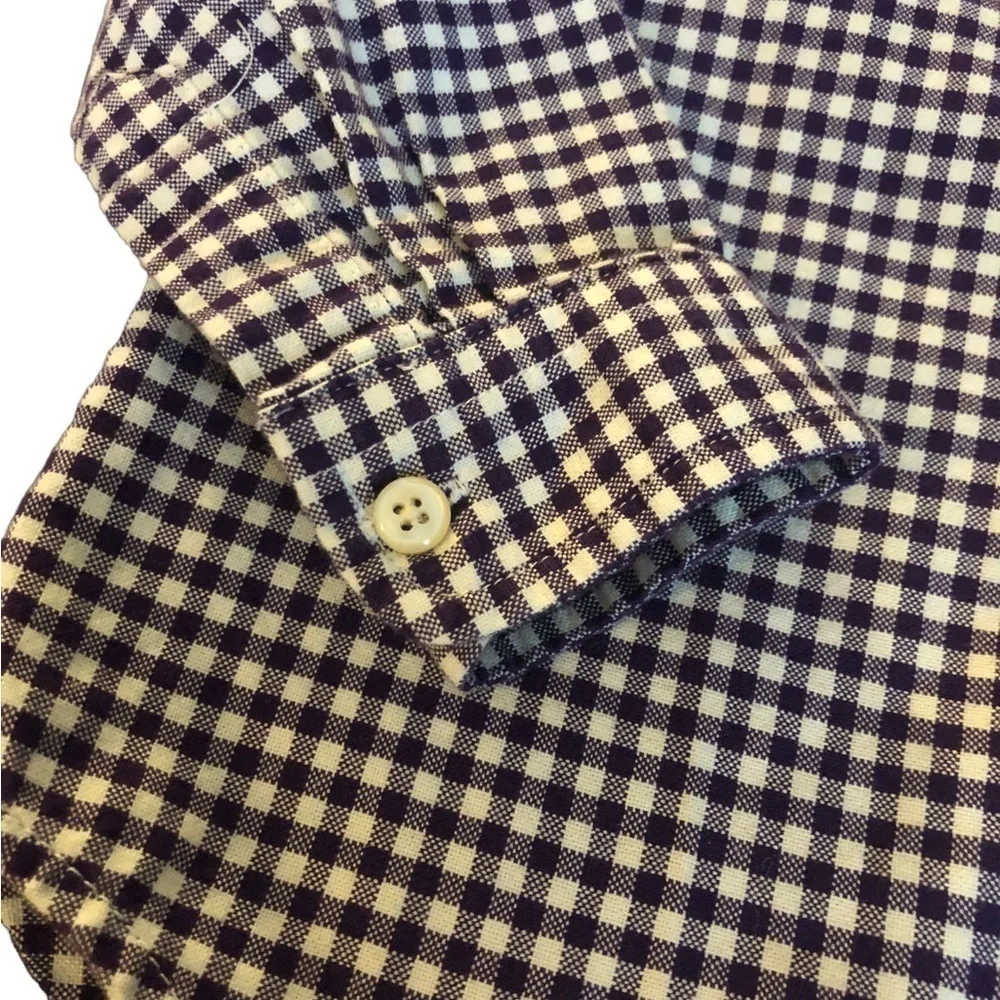 Ralph Lauren Infant/Toddler Button Down Oxford Shirt Purple Check 18MO Easter